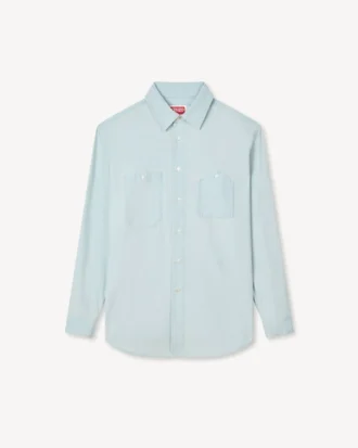 Arbetsskjorta i Stone Bleach Chambray
