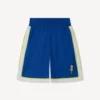 Bermudashorts med broderi ”Happy Sweet” i bomullssatin