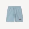 Bermudashorts med broderi ”Happy Sweet” i frotté