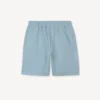 Bermudashorts med broderi ”Happy Sweet” i frotté