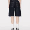 Bermudashorts med låg midja i japansk denim Bermudashorts med låg midja i japansk denim