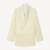 Blazer med sjalkrage i ny ull Blazer med sjalkrage i ny ull