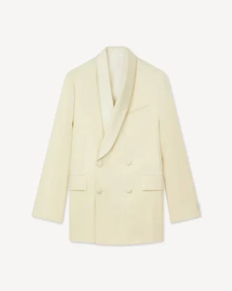 Blazer med sjalkrage i ny ull