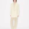 Blazer med sjalkrage i ny ull Blazer med sjalkrage i ny ull