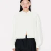 Blus i blandad siden