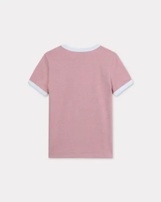 ’Boke Flower 2.0’ broderad figursydd T-shirt i bomull