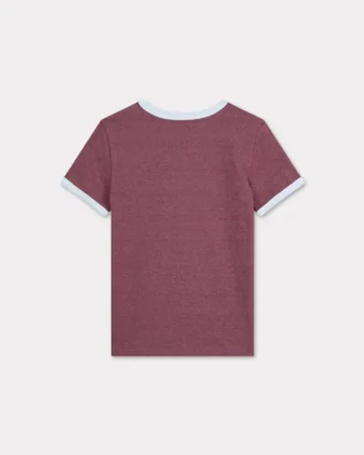 ’Boke Flower 2.0’ broderad figursydd T-shirt i bomull