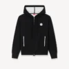 ’Boke Flower 2.0’ broderad hoodie med dragkedja i bomull och ull ’Boke Flower 2.0’ broderad hoodie med dragkedja i bomull och ull
