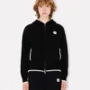 ’Boke Flower 2.0’ broderad hoodie med dragkedja i bomull och ull ’Boke Flower 2.0’ broderad hoodie med dragkedja i bomull och ull