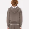 ’Boke Flower 2.0’ broderad hoodie med dragkedja i bomull och ull
