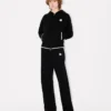 ’Boke Flower 2.0’ broderad hoodie med dragkedja i bomull och ull ’Boke Flower 2.0’ broderad hoodie med dragkedja i bomull och ull