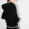 ’Boke Flower 2.0’ broderad hoodie med dragkedja i bomull och ull ’Boke Flower 2.0’ broderad hoodie med dragkedja i bomull och ull