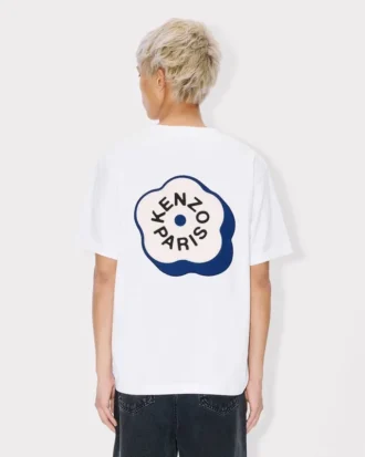 ’Boke Flower 2.0’ broderad oversized-T-shirt i bomull