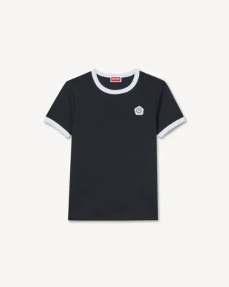 Boke Flower 2.0′ broderad ribbad T-shirt