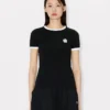 Boke Flower 2.0′ broderad ribbad T-shirt Boke Flower 2.0′ broderad ribbad T-shirt