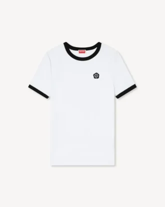 ’Boke Flower 2.0’ broderad T-shirt i bomull
