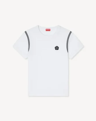 ’Boke Flower 2.0’ broderad T-shirt i bomull
