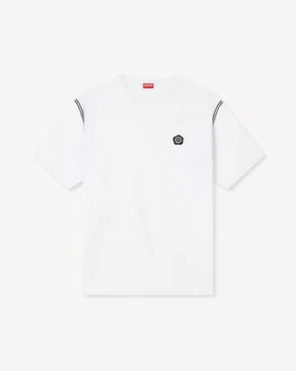 ’Boke Flower 2.0’ broderad T-shirt i bomull