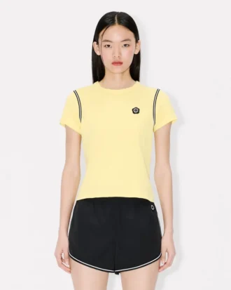’Boke Flower 2.0’ broderad T-shirt i bomull