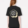 ’Boke Flower 2.0’ broderad T-shirt i bomull med lös passform
