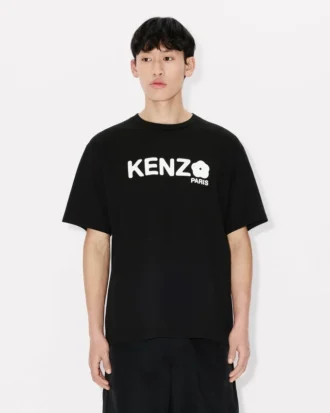 ’Boke Flower 2.0’ Oversized T-shirt i bomull