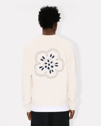 Boke Flower-broderad kofta i ull