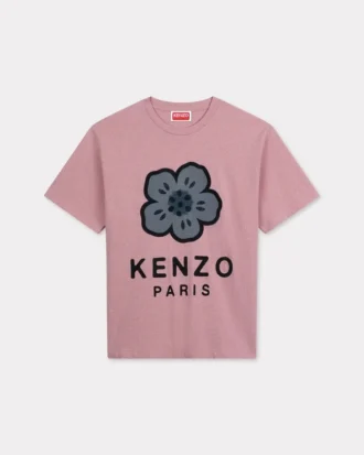 Boke Flower’ broderad oversized T-shirt i tjock bomull