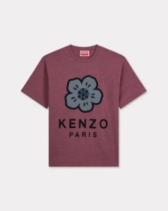 Boke Flower’ broderad oversized T-shirt i tjock bomull
