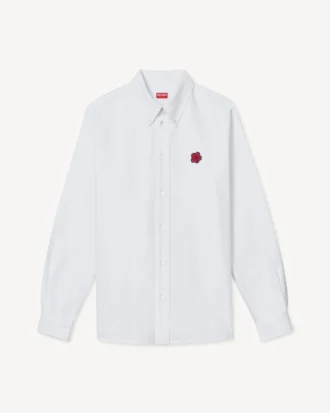 Boke Flower-broderad skjorta i oxfordbomull