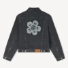 Boke Flower-broderad truckerjacka i japansk denim Boke Flower-broderad truckerjacka i japansk denim