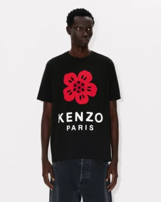 ’Boke Flower’ T-shirt i bomull