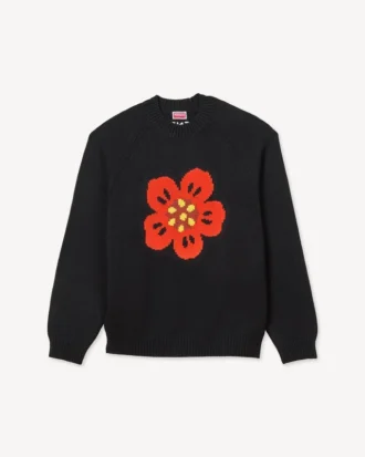 ’Boke Flower’ tröja i bomullsull