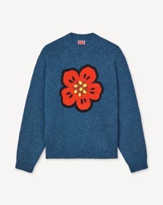 ’Boke Flower’ tröja i bomullsull