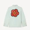 Broderad arbetsjacka i japansk denim med ”Boke Flower”-motiv Broderad arbetsjacka i japansk denim med ”Boke Flower”-motiv