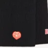 Broderad halsduk i ull och bomull med ”Kenzo Boke Heart”-motiv