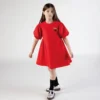 Broderad klänning ”Lunar New Year” i poplin