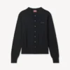 Broderad kofta i merinoull med ”Kenzo Signature”-signatur Broderad kofta i merinoull med ”Kenzo Signature”-signatur