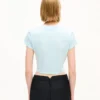 Broderad kort T-shirt i bomull med ”Kenzo Signature”