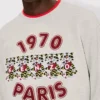 Broderad sweatshirt i bomull med ”Kenzo Wild Tiger” Broderad sweatshirt i bomull med ”Kenzo Wild Tiger”