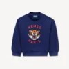 Broderad sweatshirt i frotté