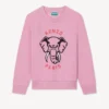 Broderad sweatshirt i frotté