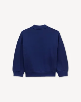 Broderad sweatshirt i frotté