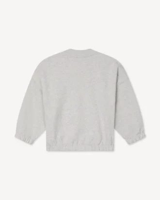 Broderad sweatshirt i frotté