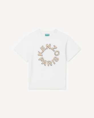 Broderad T-shirt i bomull