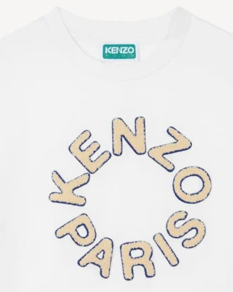 Broderad T-shirt i bomull