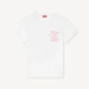 Broderad T-shirt i bomull med ”Kenzo Cartoon”