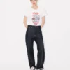 Broderad T-shirt i bomull med ”Kenzo Cartoon” Broderad T-shirt i bomull med ”Kenzo Cartoon”