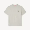 Broderad T-shirt i bomull med ”Kenzo Wild Tiger”