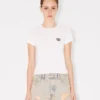 Broderad T-shirt i bomull med ”Kenzo Wild Tiger” Broderad T-shirt i bomull med ”Kenzo Wild Tiger”