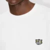 Broderad T-shirt i bomull med ”Kenzo Wild Tiger”